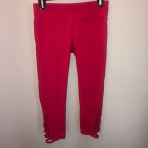 Hot Pink Cropped Leggings